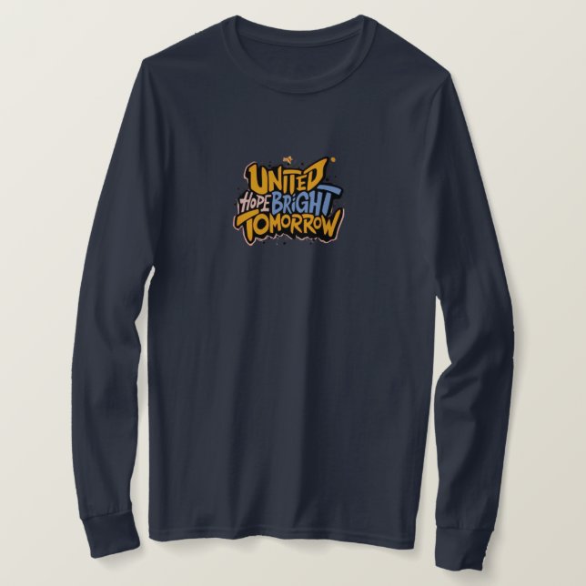 Camiseta Esperança Brilhante amanhã (Frente do Design)