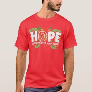Camiseta Esperança Cancer Cérebro Consciência Sobrevivência