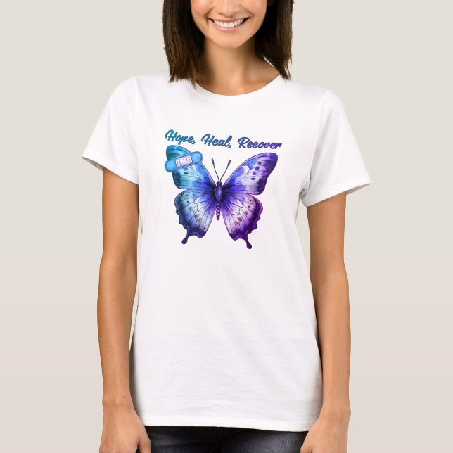 Camiseta Esperança, cura, recuperação (Frente)