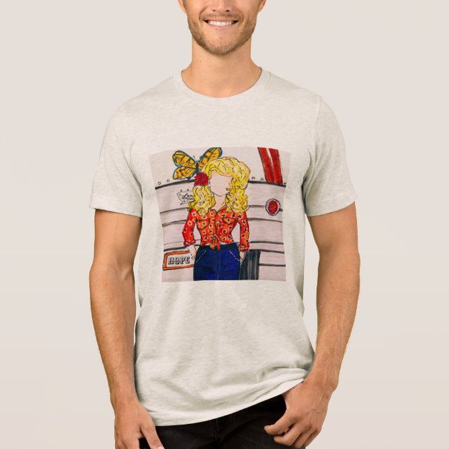 Camiseta Esperança da borboleta (Frente)