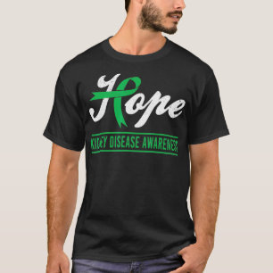 Camiseta Esperança de consciência da doença renal Mês F