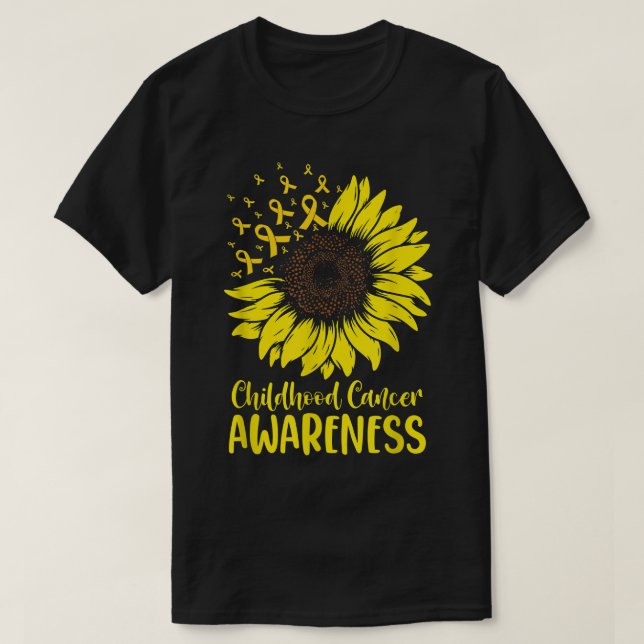 Camiseta Esperança de consciência dos Canceres de infância  (Frente do Design)