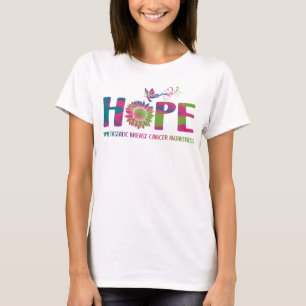 Camiseta Esperança de consciência metastática do Cancer da