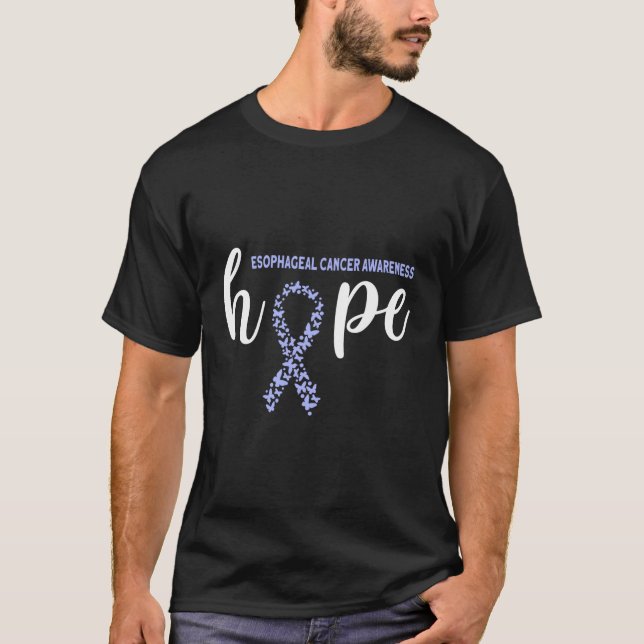 Camiseta Esperança de consciência sofisticada do Cancer (Frente)