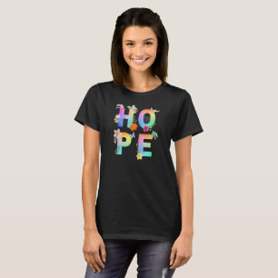 Camiseta Esperança de inspiração motivacional artística pos