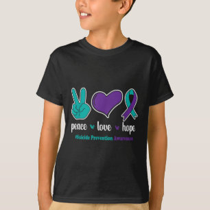 Camiseta Esperança de paz - costela de conscientização para
