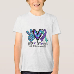 Camiseta Esperança de paz na Semana de Paz e Prevenção ao S