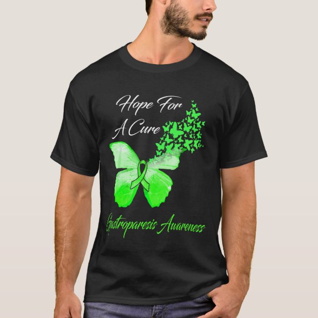 Camiseta Esperança De Sensibilização Para A Gastroparese (Frente)