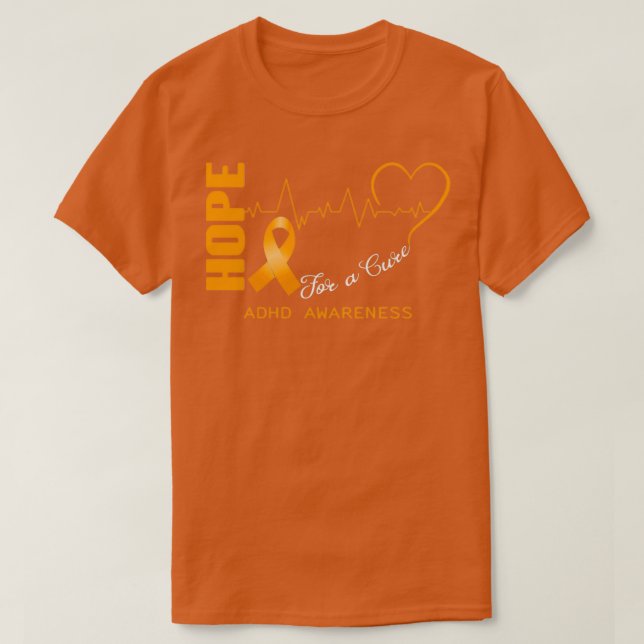 Camiseta Esperança De Uma Consciência Rura Do TDAH 1 (Frente do Design)