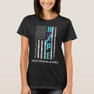 Camiseta Esperança dos Estados Unidos Sinalizadores Suicida