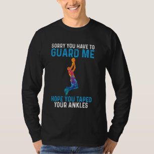 Camiseta Esperança Engraçada De Basquete Que Tapou Seus Ant
