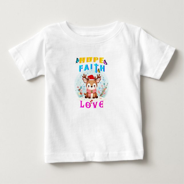 Camiseta Esperança Fé Amor (Frente)