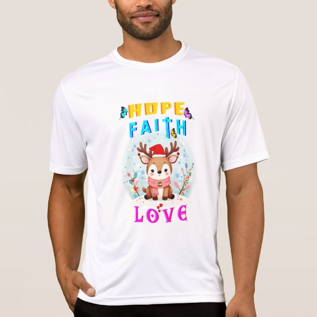 Camiseta Esperança Fé Amor (Frente)