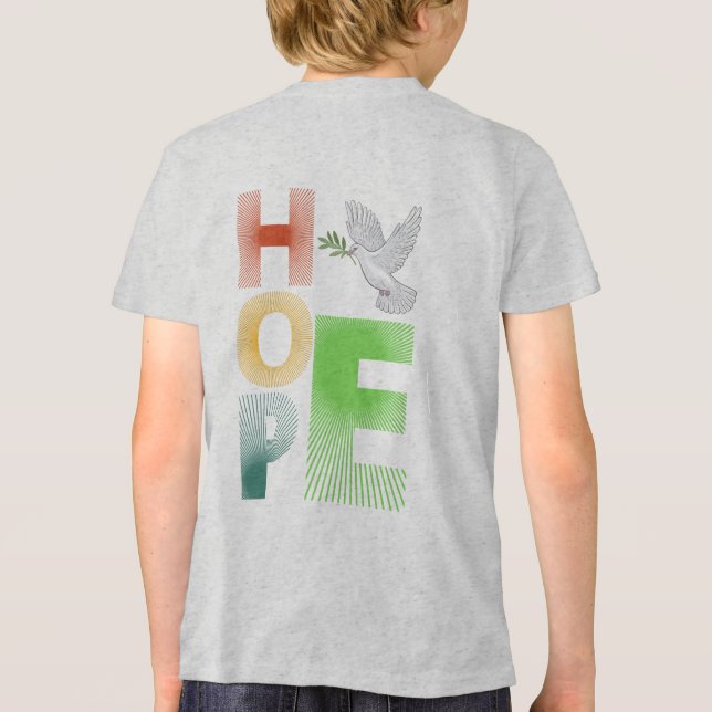 Camiseta Esperança - Fé Cristã - Hoode Inspiracional (Verso)