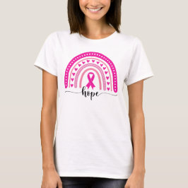 Camiseta Esperança, Fita de câncer de mama, outubro rosa