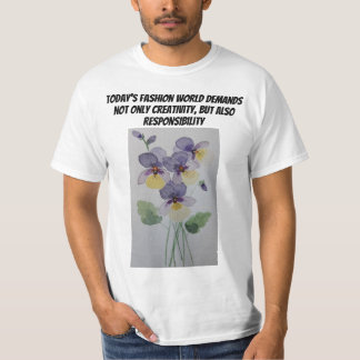 Camiseta Esperança floresce na sustentabilidade cultiva o f
