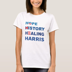 Camiseta Esperança História Cura Kamala Harris 2024