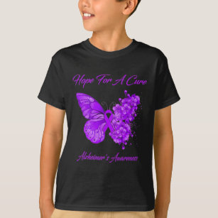 Camiseta Esperança Para A Borboleta Puro De Cura Alzheimer 