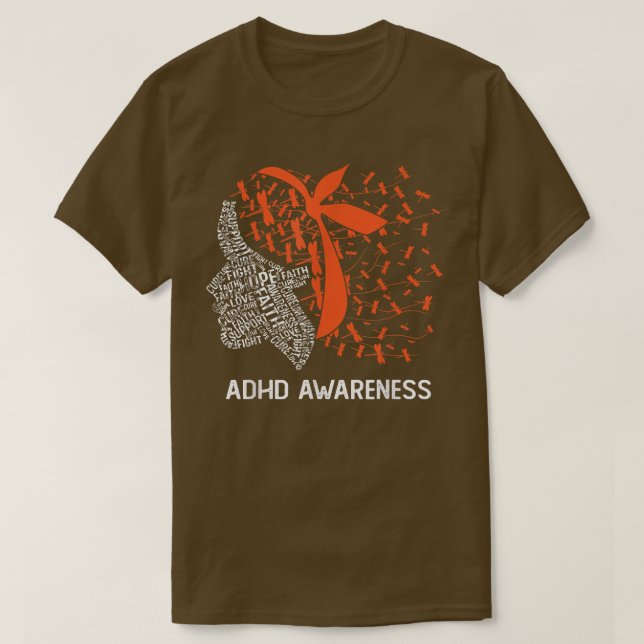 Camiseta Esperança para combater a conscientização do ADHD (Frente do Design)