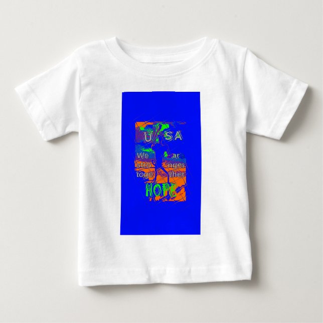 Camiseta Esperança Psicodélica dos Estados Unidos: Arte da  (Frente)