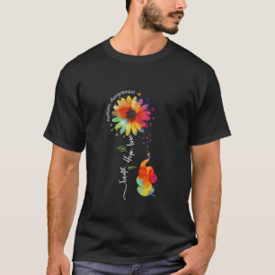 Camiseta Esperança que a fé ame a consciência do autismo