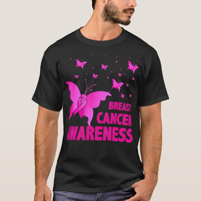 Camiseta Esperança rosa da fita rosa para a consciência do  (Frente)