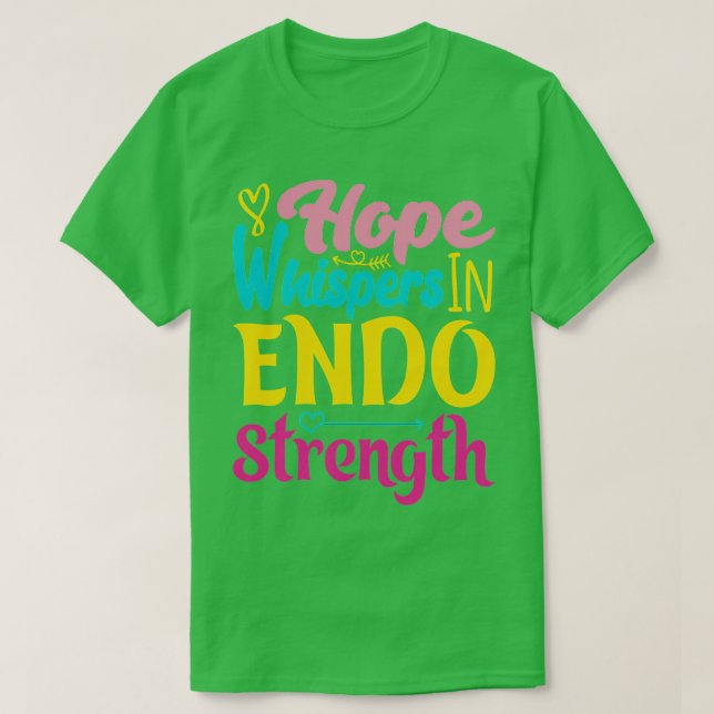 Camiseta esperança sussurrando força (Frente do Design)