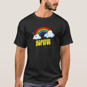 Camiseta Esperançoso belo sarcástico retrógrado retrógrado