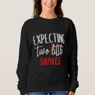 Camiseta Esperando Dois Cobras Engraçados Gêmeos De Gravide
