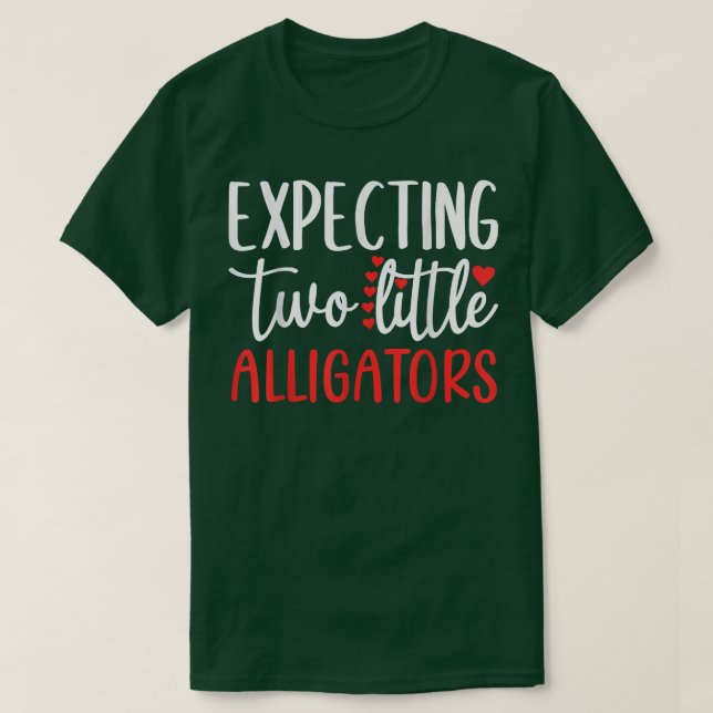 Camiseta Esperando Dois Pequenos Alligadores Engraçada Grav (Frente do Design)