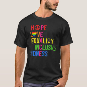 Camiseta Esperando pela igualdade do amor Inclusão bondade