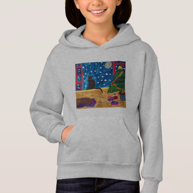 Camiseta Esperando pelo capuz de Natal (Frente)