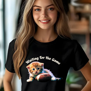 Camiseta Esperando pelo Gato de Jogo