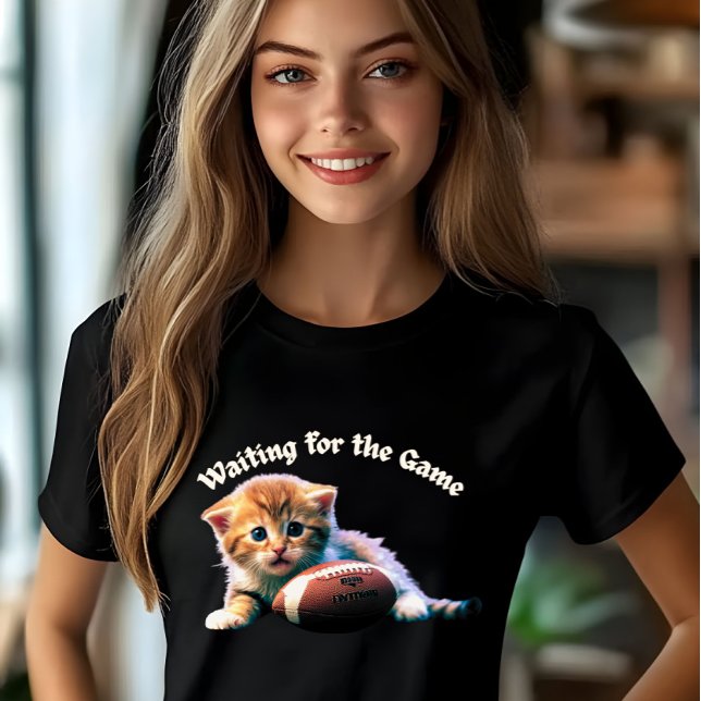 Camiseta Esperando pelo Gato de Jogo (Criador carregado)