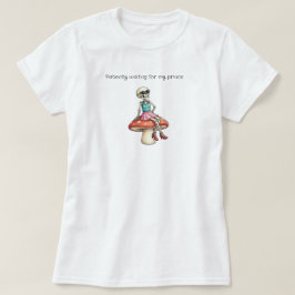 Camiseta Esperando pelo meu Príncipe Esqueleto