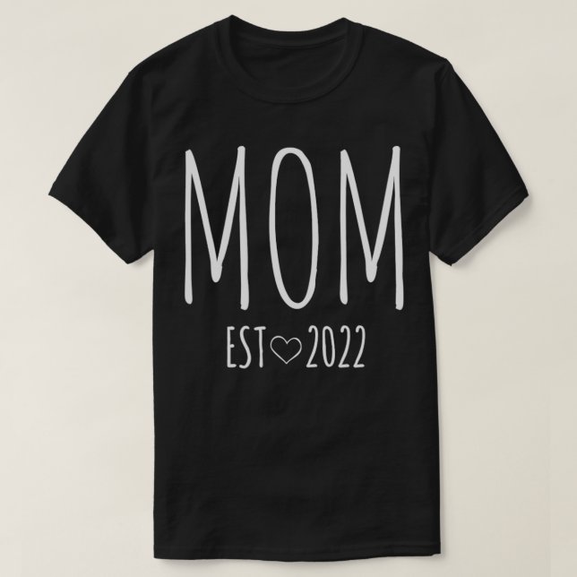 Camiseta Esperando que a mãe se apresente para a nova mãe,  (Frente do Design)