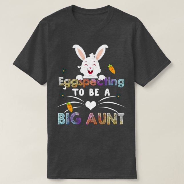 Camiseta Esperando Ser Uma Tia Grande (Frente do Design)
