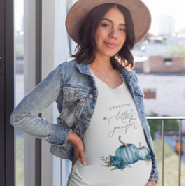 Camiseta Esperando Um Menino De Abóbora