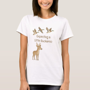 Camiseta Esperando um pequeno Buckaroo Mãe-a-Ser-Camisa