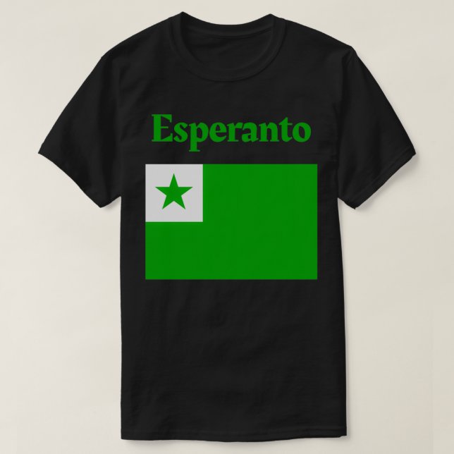 Camiseta esperanto (Frente do Design)