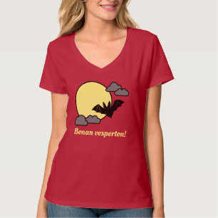 Camiseta Esperanto: Boas noites!