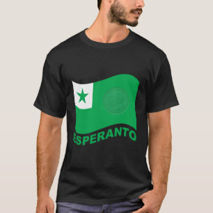 Camiseta Esperanto flag+text e zamenhof,