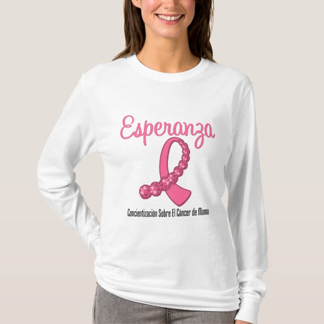 Camiseta Esperanza Liston Rosa - Cancer de Mama (Frente)