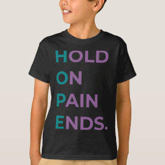 Camiseta Esperar Dor Termina Esperança Sobrevivência da Con