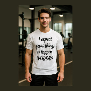 Camiseta Esperar grandeza todos os dias Motivatinal