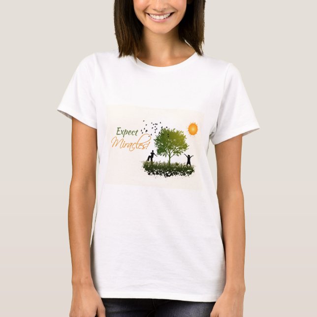 Camiseta Esperar milagres (Frente)