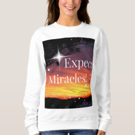 Camiseta Esperar milagres brilham aspas inspiracionais suns