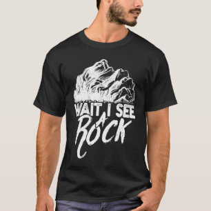 Camiseta Espere, eu vejo um geólogo fero do Rock