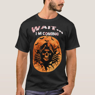 Camiseta ESPERE... EU VOU | Grim Reaper Halloween Sanguod