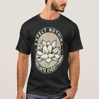 Camiseta Espere Nada Aprecie Tudo Lote Espiritual